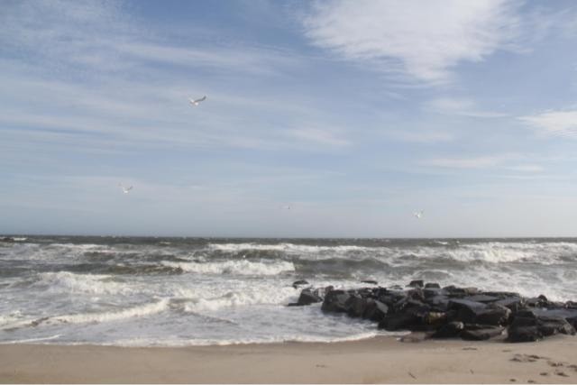 Rockaway Park beach, Queens, New York. Taken April 14, 2014