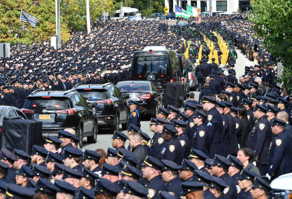 NYPD line of duty funeral